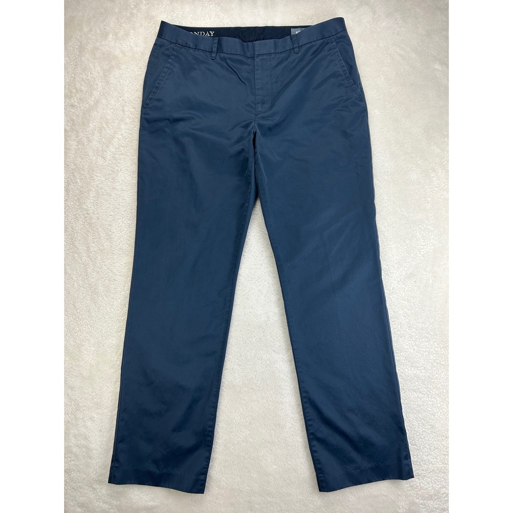 Bonobos Weekday Chino 36/32 Mens 36x32 Navy Blue Straight Leg Pants